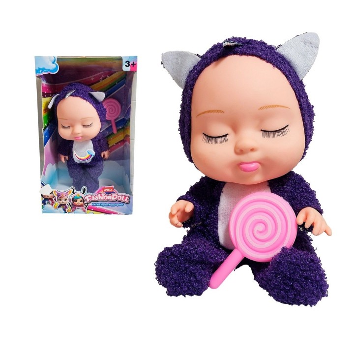 Muñeco Bebe Bebote Dormilon Tierno + Paleta Juguete Niñas