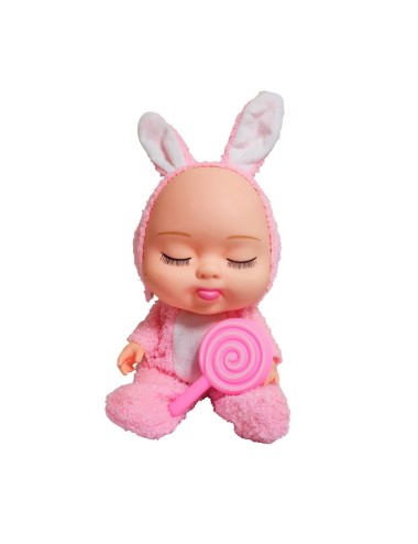 Muñeco Bebe Bebote Dormilon Tierno + Paleta Juguete Niñas
