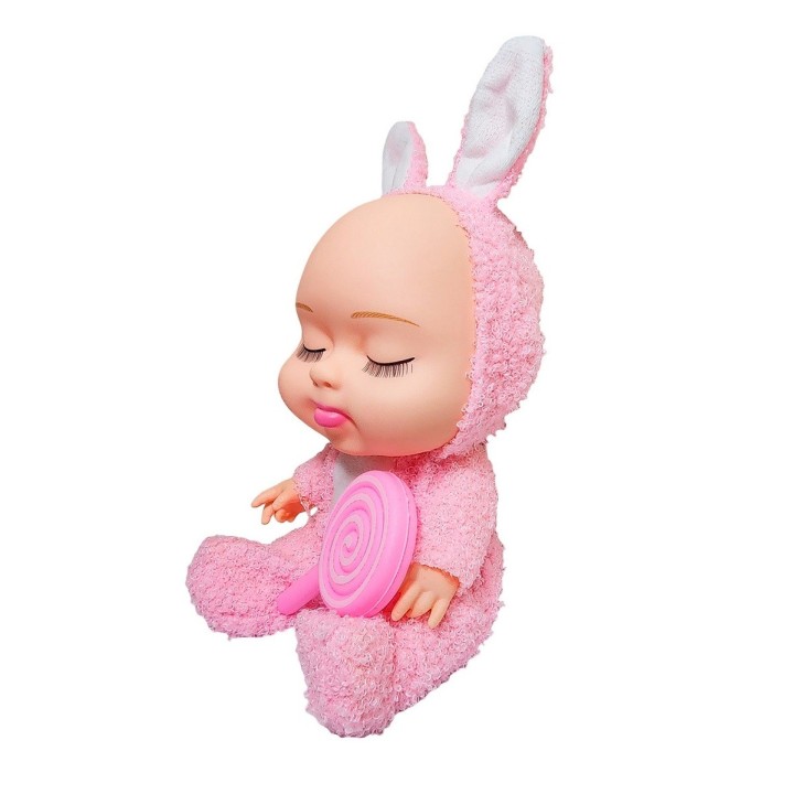 Muñeco Bebe Bebote Dormilon Tierno + Paleta Juguete Niñas
