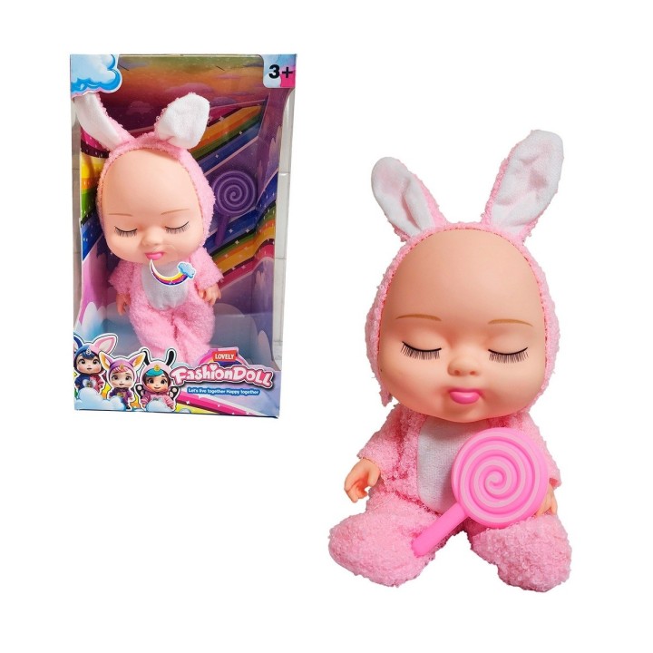 Muñeco Bebe Bebote Dormilon Tierno + Paleta Juguete Niñas