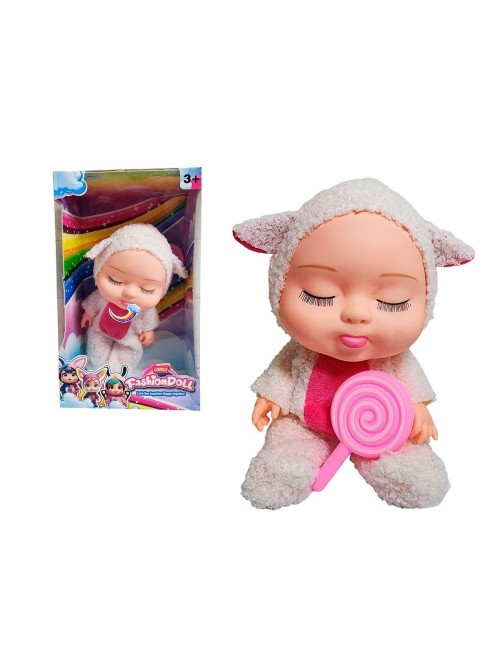 Muñeco Bebe Bebote Dormilon Tierno + Paleta Juguete Niñas