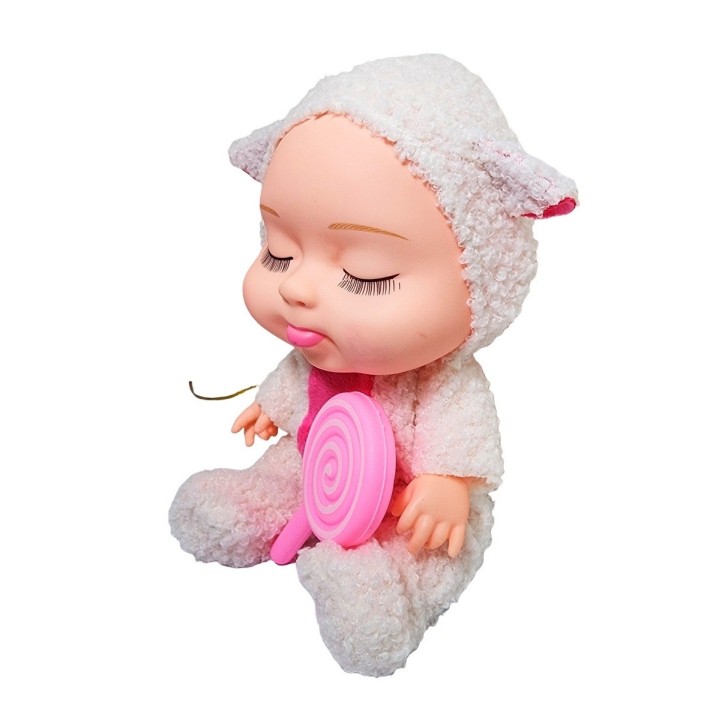 Muñeco Bebe Bebote Dormilon Tierno + Paleta Juguete Niñas
