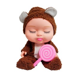 Muñeco Bebe Bebote Dormilon Tierno + Paleta Juguete Niñas