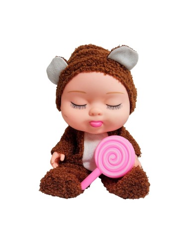 Muñeco Bebe Bebote Dormilon Tierno + Paleta Juguete Niñas