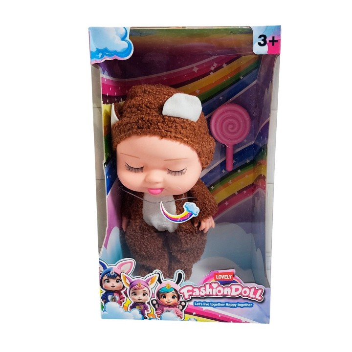 Muñeco Bebe Bebote Dormilon Tierno + Paleta Juguete Niñas