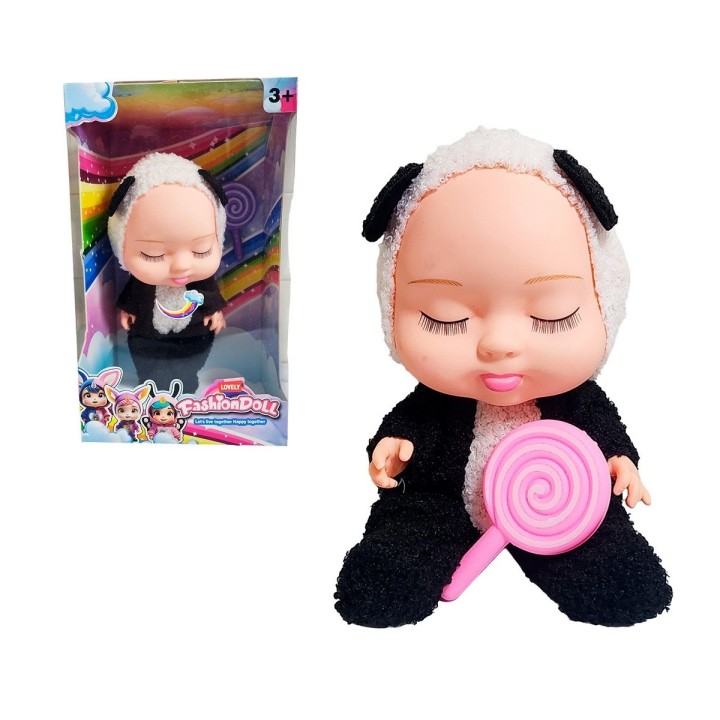 Muñeco Bebe Bebote Dormilon Tierno + Paleta Juguete Niñas