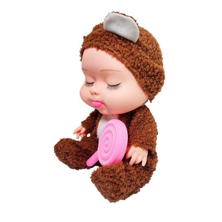 Muñeco Bebe Bebote Dormilon Tierno + Paleta Juguete Niñas