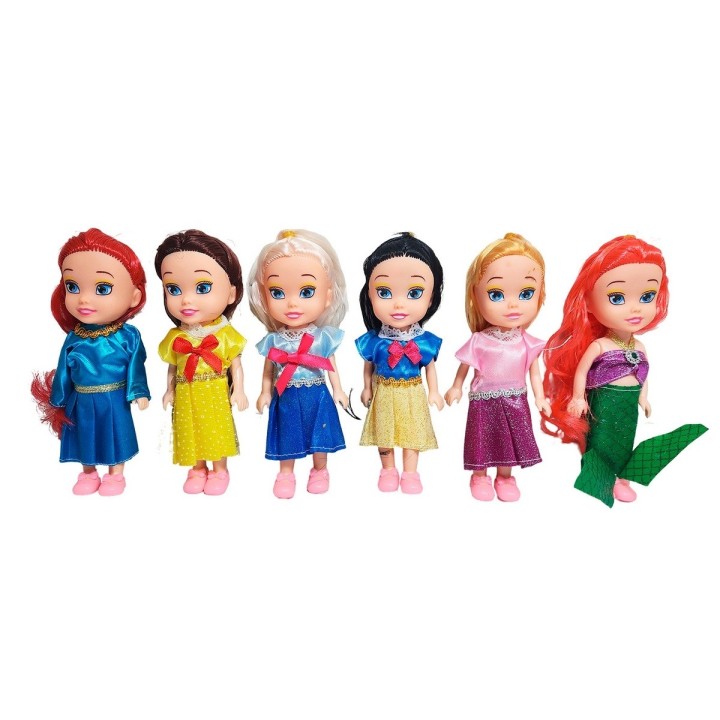 Muñeca Princesas Cuento De Hadas Set Coleccion X 6 Unidades