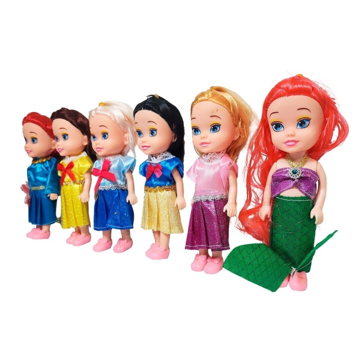 Muñeca Princesas Cuento De Hadas Set Coleccion X 6 Unidades