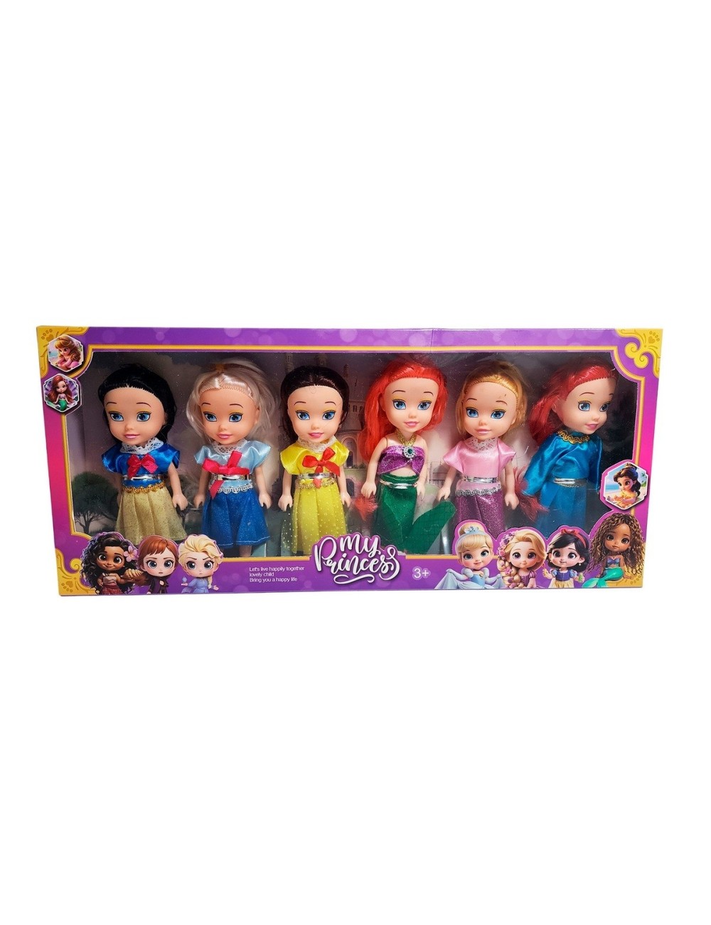 Muñeca Princesas Cuento De Hadas Set Coleccion X 6 Unidades