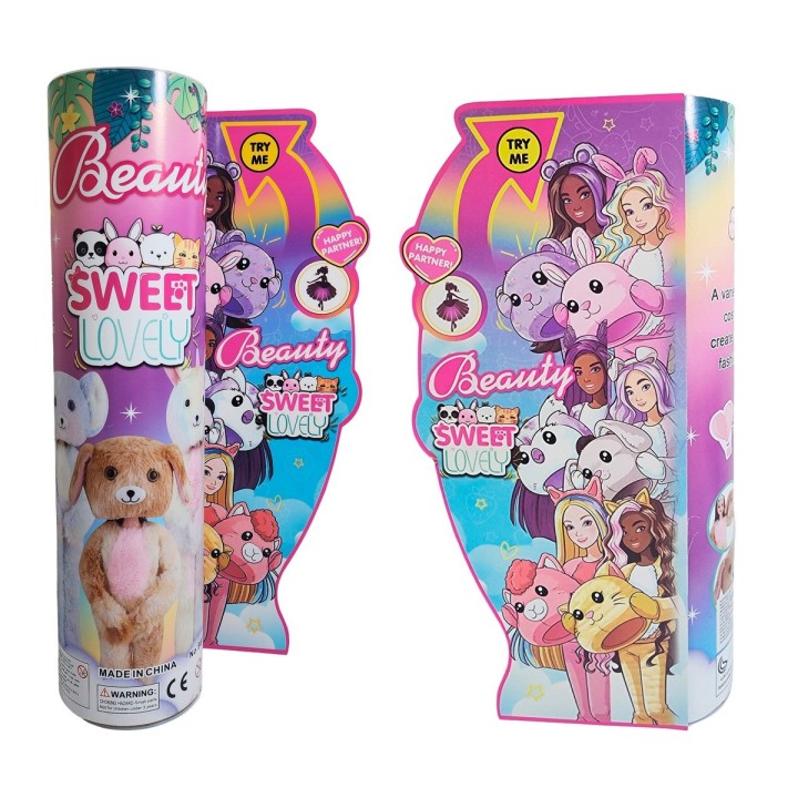 Muñeca Con Vestido Sorpresa Juguete Niñas Interactivo