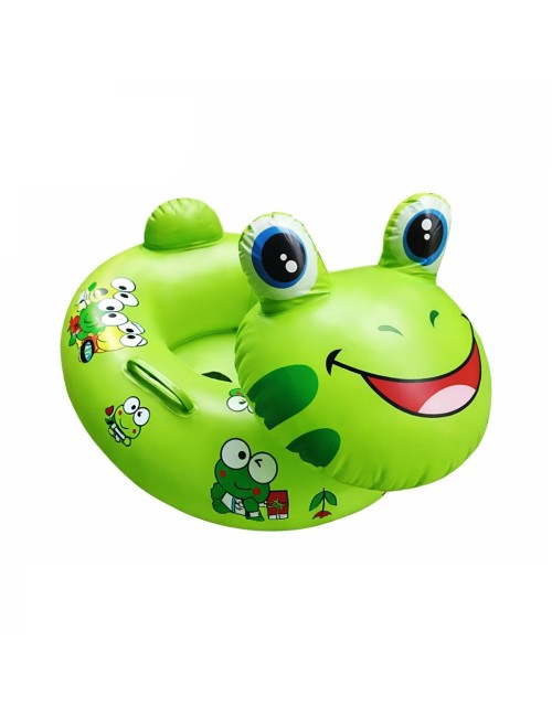 Flotador Inflable Bote Lancha Figura Rana Unisex Verde