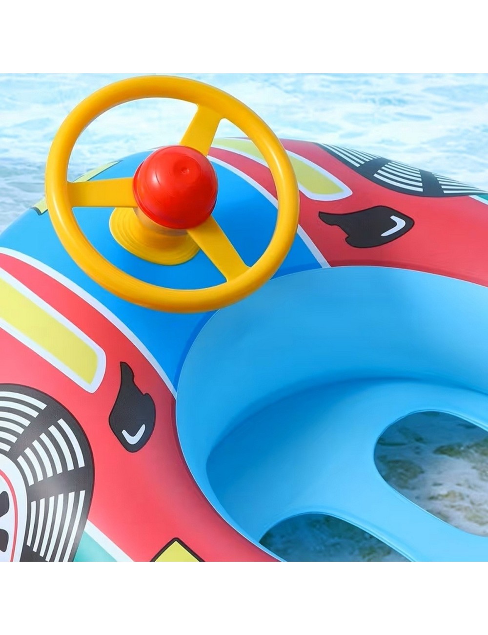 Flotador Inflable Niño Tipo Auto Con Volante Piscina