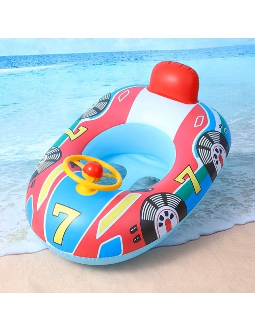 Flotador Inflable Niño Tipo Auto Con Volante Piscina