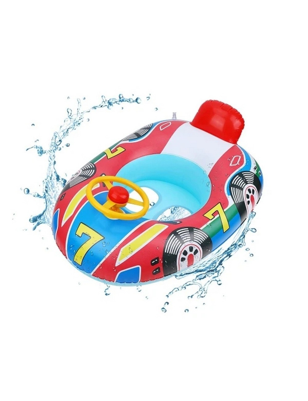 Flotador Inflable Niño Tipo Auto Con Volante Piscina