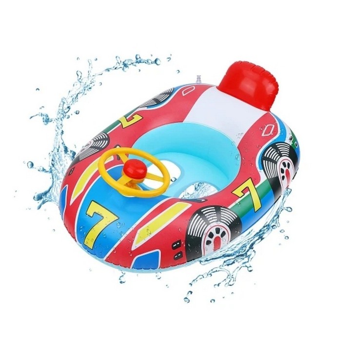 Flotador Inflable Niño Tipo Auto Con Volante Piscina