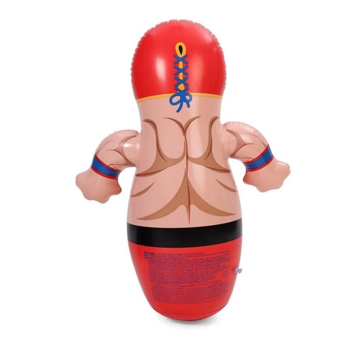 Puching Ball Inflable Infantil Porfiado Boxeador Lucha Libre Rojo