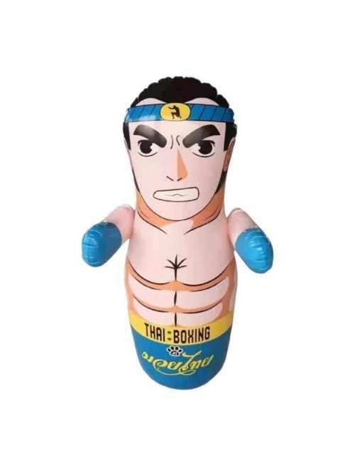Puching Ball Inflable Infantil Porfiado Boxeador Lucha Thai Azul
