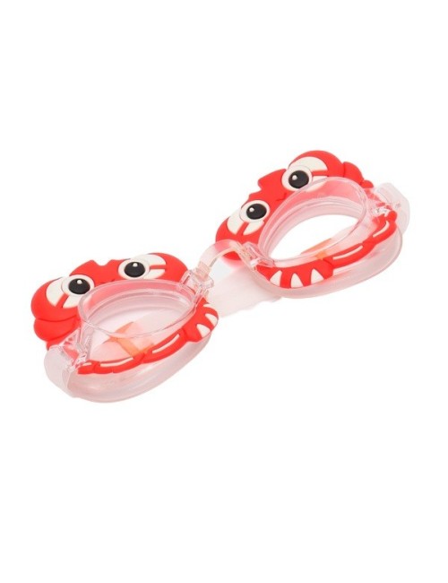 Gafas De Natacion Infantil Niños Unisex Figura Cangrejo Rojo Rojo