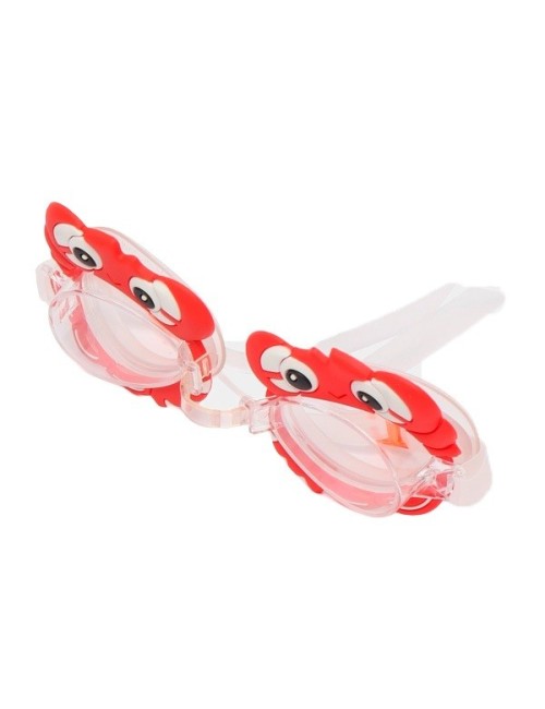 Gafas De Natacion Infantil Niños Unisex Figura Cangrejo Rojo Rojo