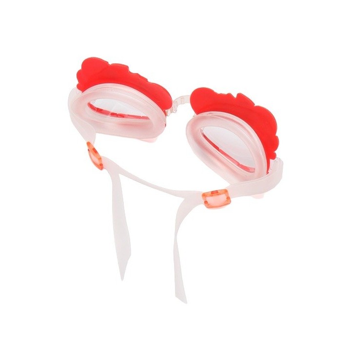 Gafas De Natacion Infantil Niños Unisex Figura Cangrejo Rojo Rojo