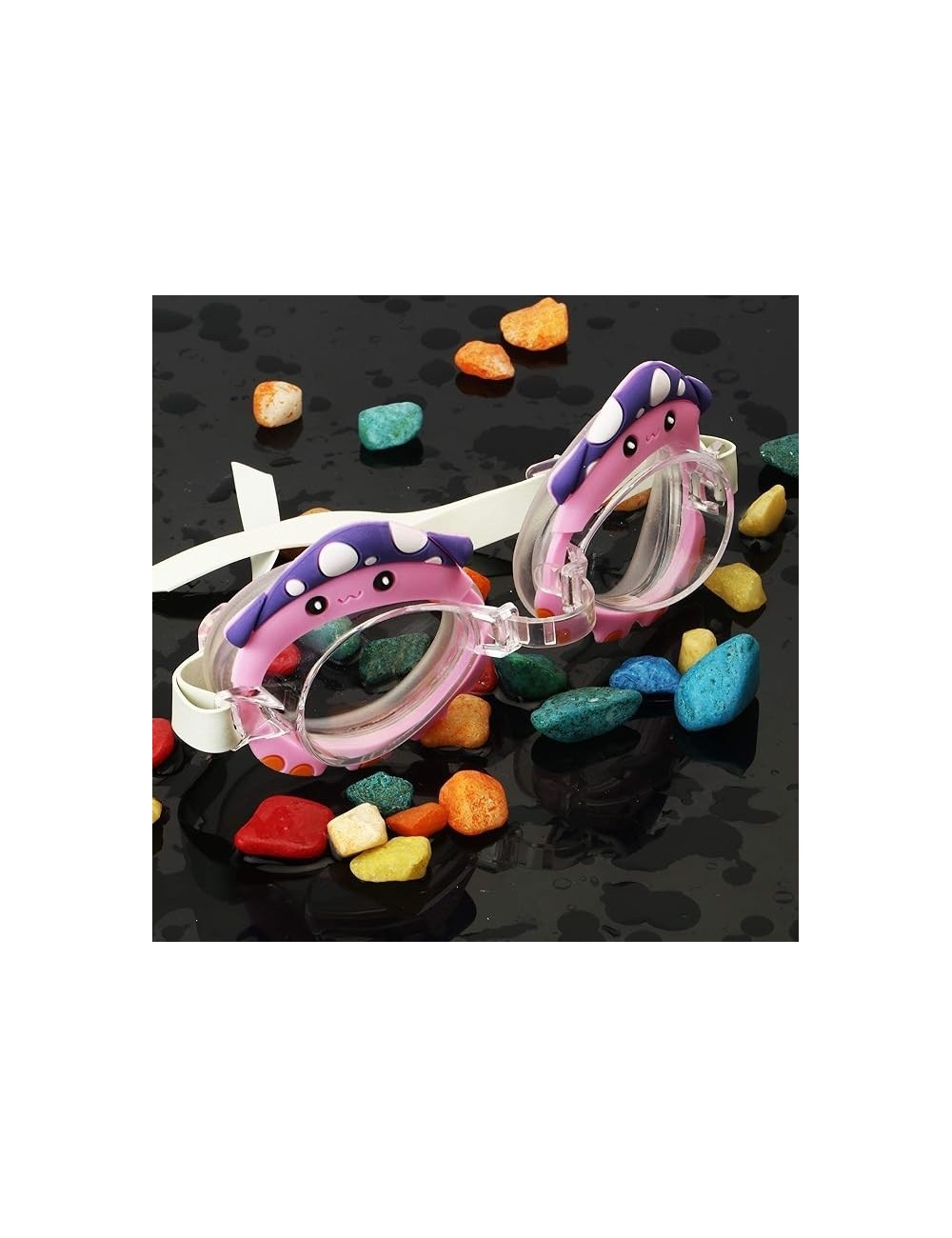 Gafas De Natacion Infantil Para Niñas Figura Pulpo Rosa