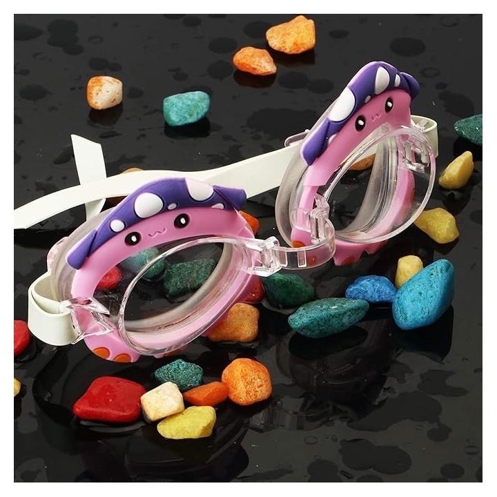 Gafas De Natacion Infantil Para Niñas Figura Pulpo Rosa