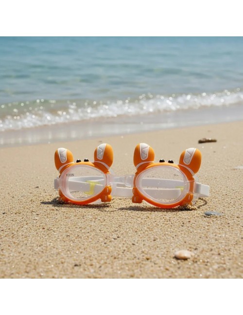Gafas De Natacion Infantil Para Niños Unisex Figura Cangrejo Naranja