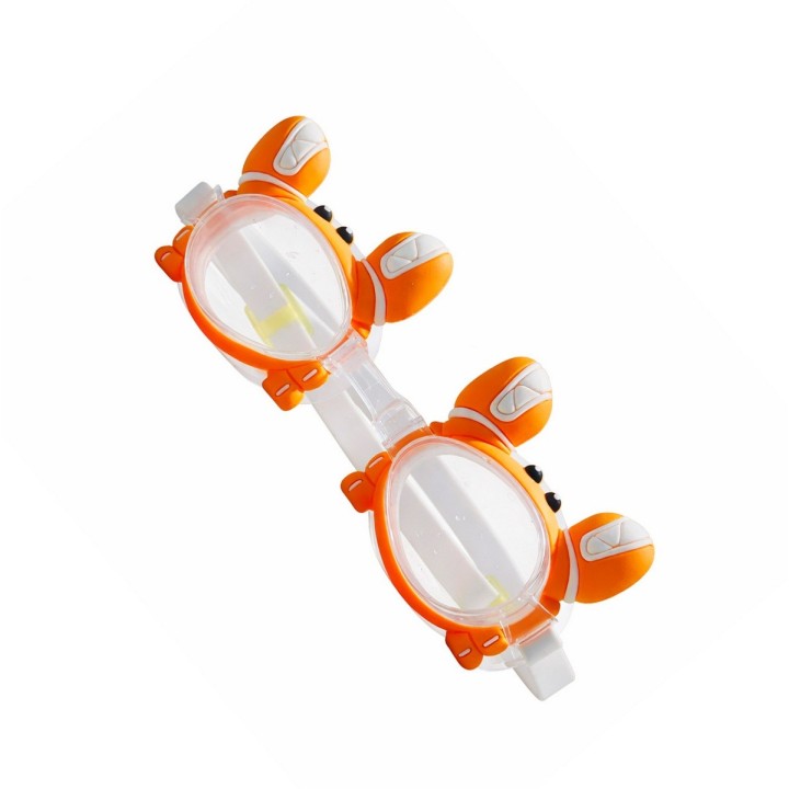 Gafas De Natacion Infantil Para Niños Unisex Figura Cangrejo Naranja