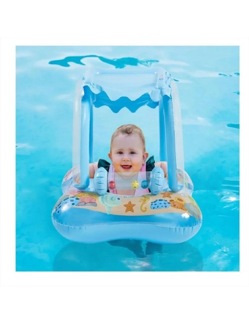 Flotador Infantil Con Techo Protector Solar Para Piscina
