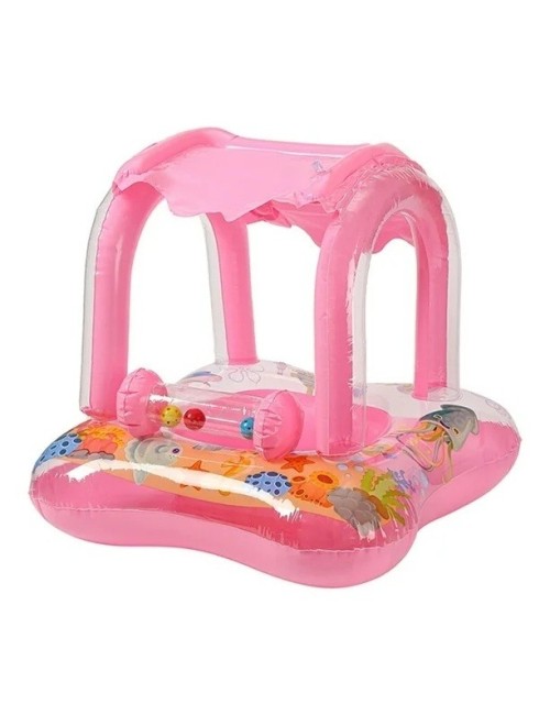 Flotador Infantil Con Techo Protector Solar Para Piscina
