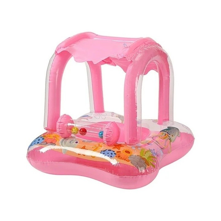 Flotador Infantil Con Techo Protector Solar Para Piscina