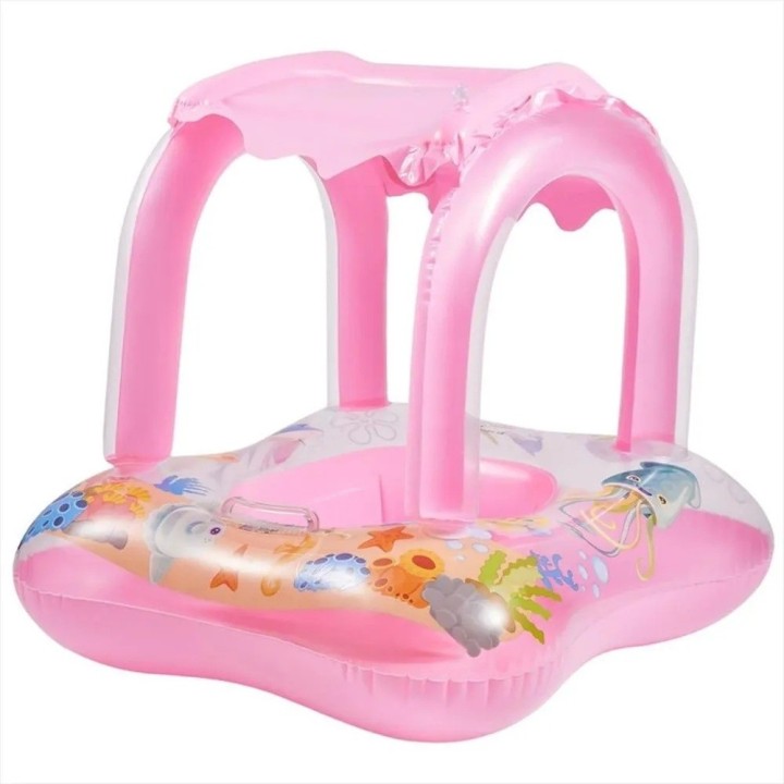 Flotador Infantil Con Techo Protector Solar Para Piscina