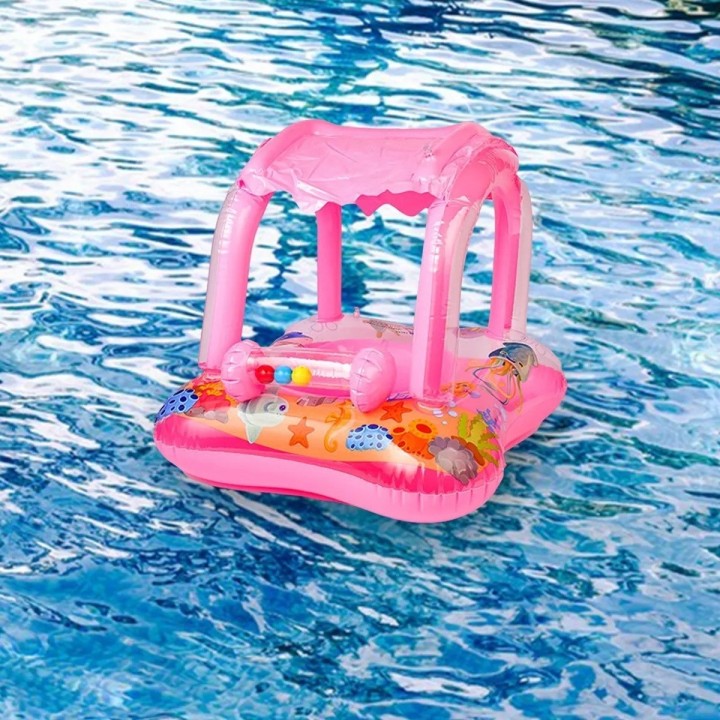 Flotador Infantil Con Techo Protector Solar Para Piscina