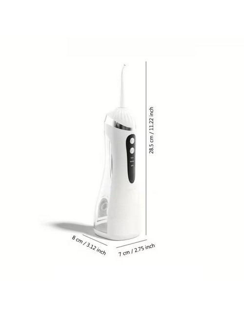 Irrigador Dental Portátil Recargable Ipx7 + 4 Boquillas Usb 3.7