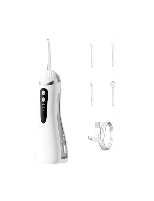 Irrigador Dental Portátil Recargable Ipx7 + 4 Boquillas Usb 3.7