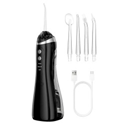 Irrigador Dental Portátil Recargable Ipx7 + 4 Boquillas Usb 3.7
