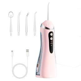 Irrigador Dental Portátil Recargable Ipx7 + 4 Boquillas Usb 3.7