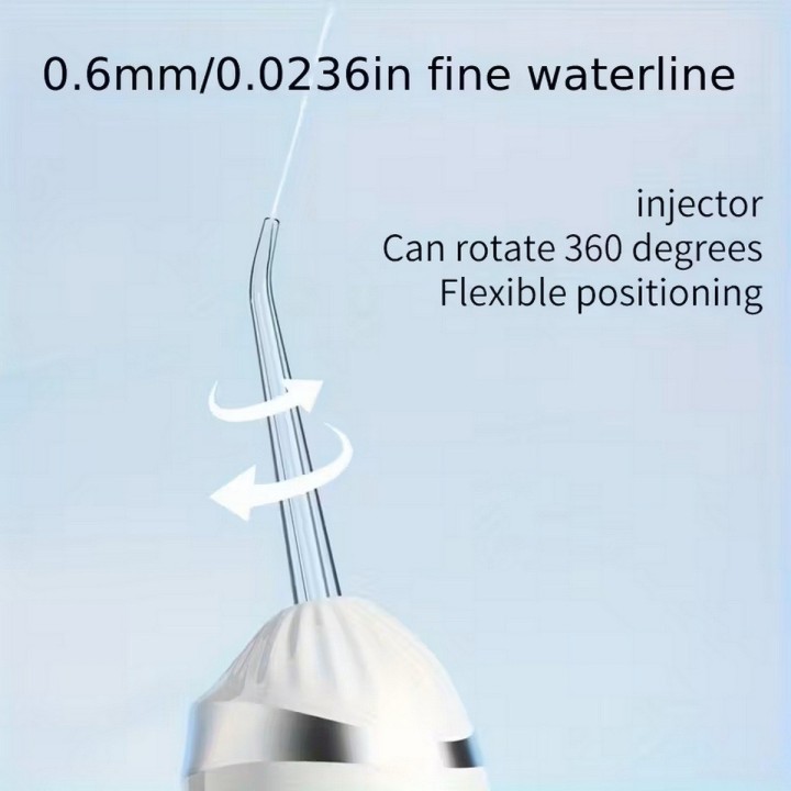 Irrigador Dental Portátil Recargable Ipx7 + 4 Boquillas Usb 3.7