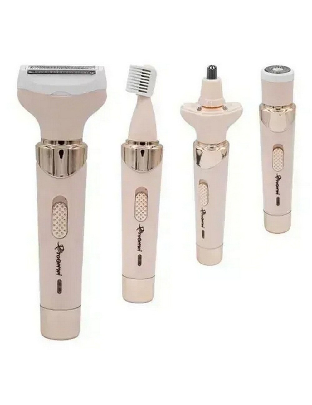 Depiladora Eléctrica Recargable 4 En 1 Geemy Gm-3074 Rosa Pálido