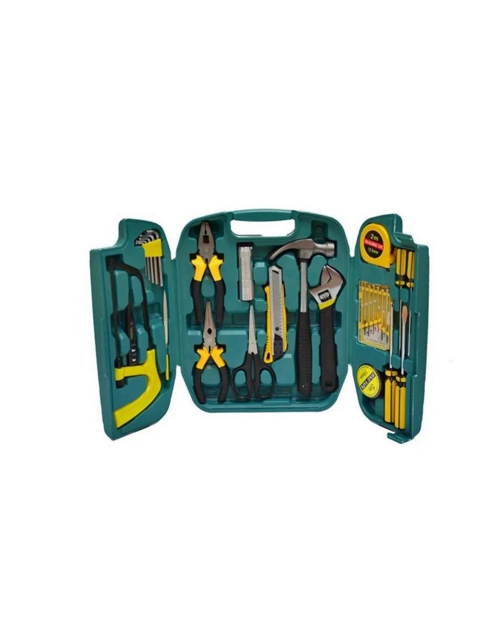 Kit De Herramientas Completo 39 Piezas Con Maletín Portátil Verde