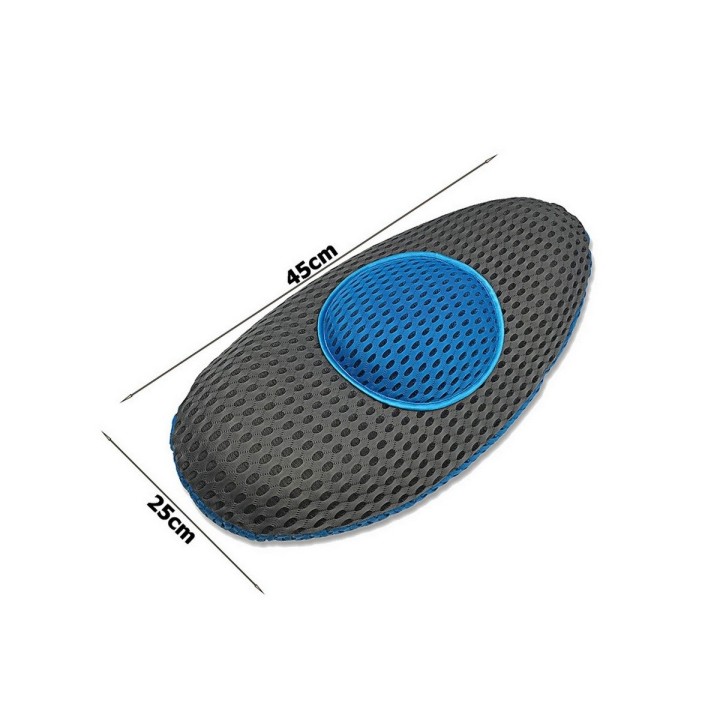 Almohada Ortopedica Espuma Viscoelastica Soporte Lumbar Gris Oscuro