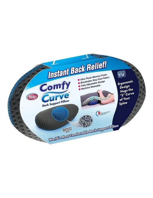 Almohada Ortopedica Espuma Viscoelastica Soporte Lumbar Gris Oscuro