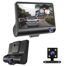 Cámara Dvr Para Carro Full Hd 1080p Con Cámara Trasera Dual