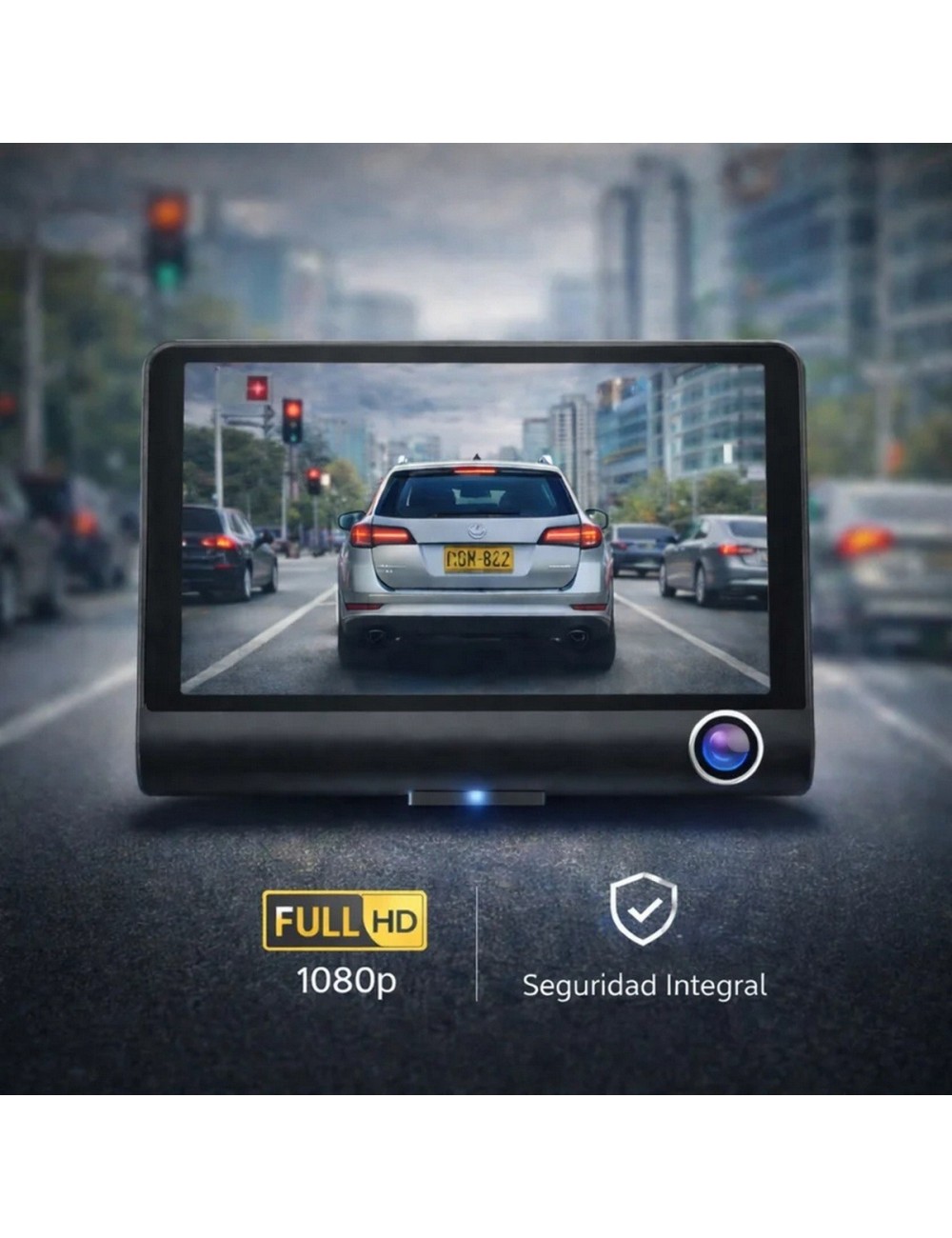 Cámara Dvr Para Carro Full Hd 1080p Con Cámara Trasera Dual