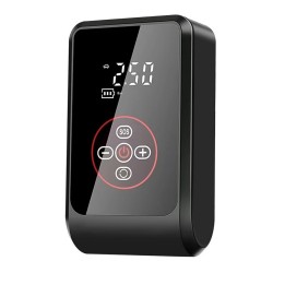 Compresor De Aire Portátil Digital Hasta 150 Psi Recargable Negro 7.4v 50hz/60hz Monofásica