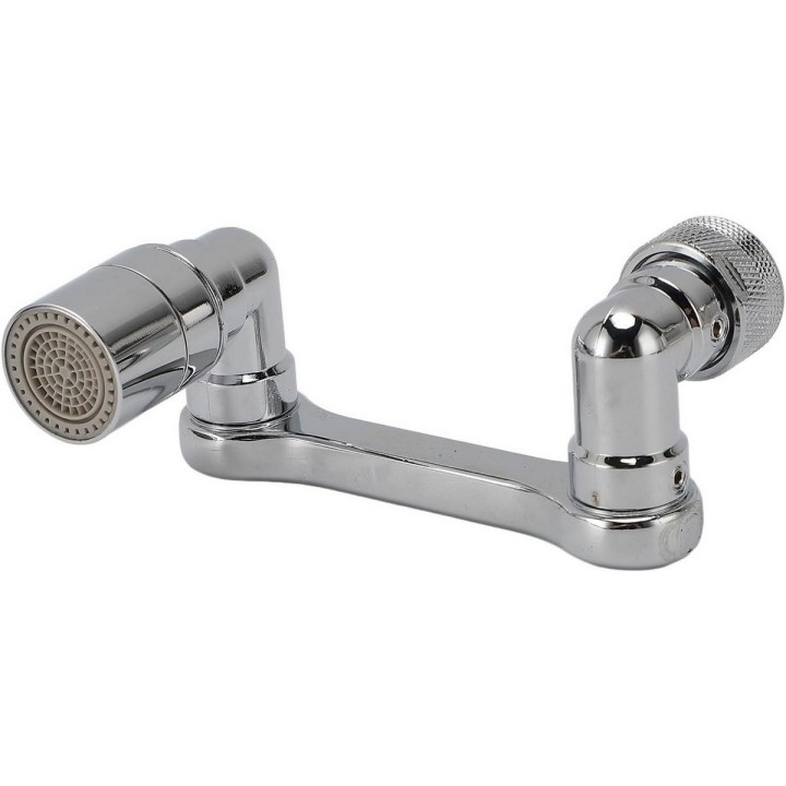 Extensor Aireador Grifo Giratorio Cromado Para Cocina Y Baño Plateado