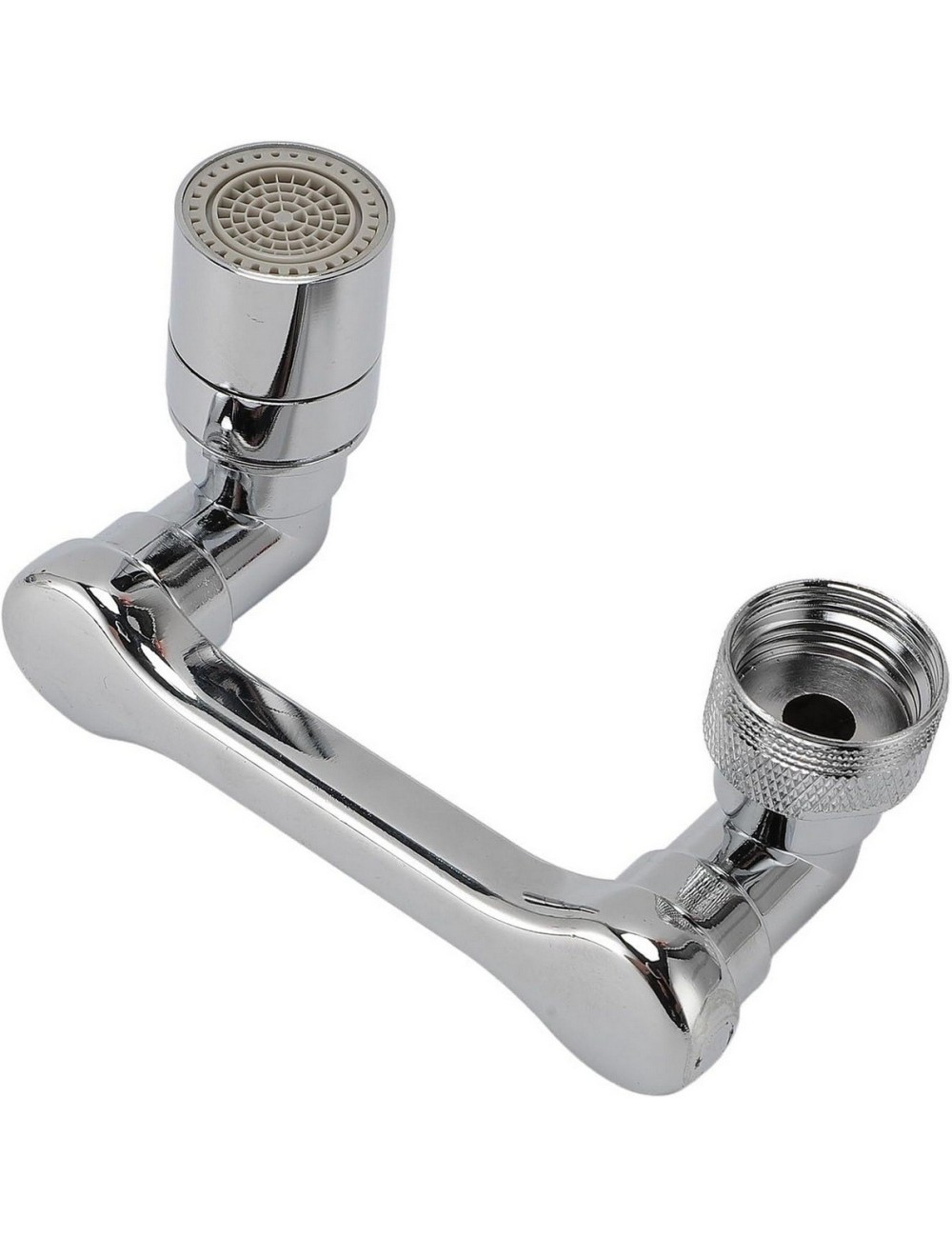 Extensor Aireador Grifo Giratorio Cromado Para Cocina Y Baño Plateado