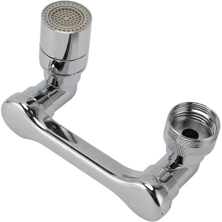 Extensor Aireador Grifo Giratorio Cromado Para Cocina Y Baño Plateado
