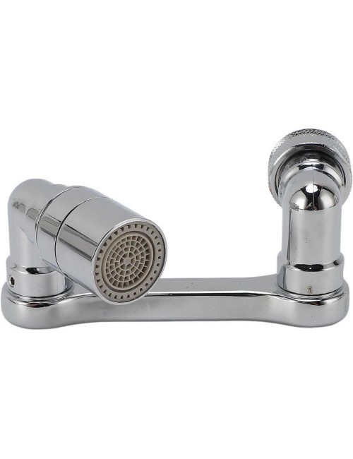 Extensor Aireador Grifo Giratorio Cromado Para Cocina Y Baño Plateado